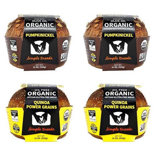 (2) Pumpkinickel, (2) Quinoa PG