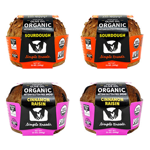 (2)Sourdough,(2)Cinnamon Raisin