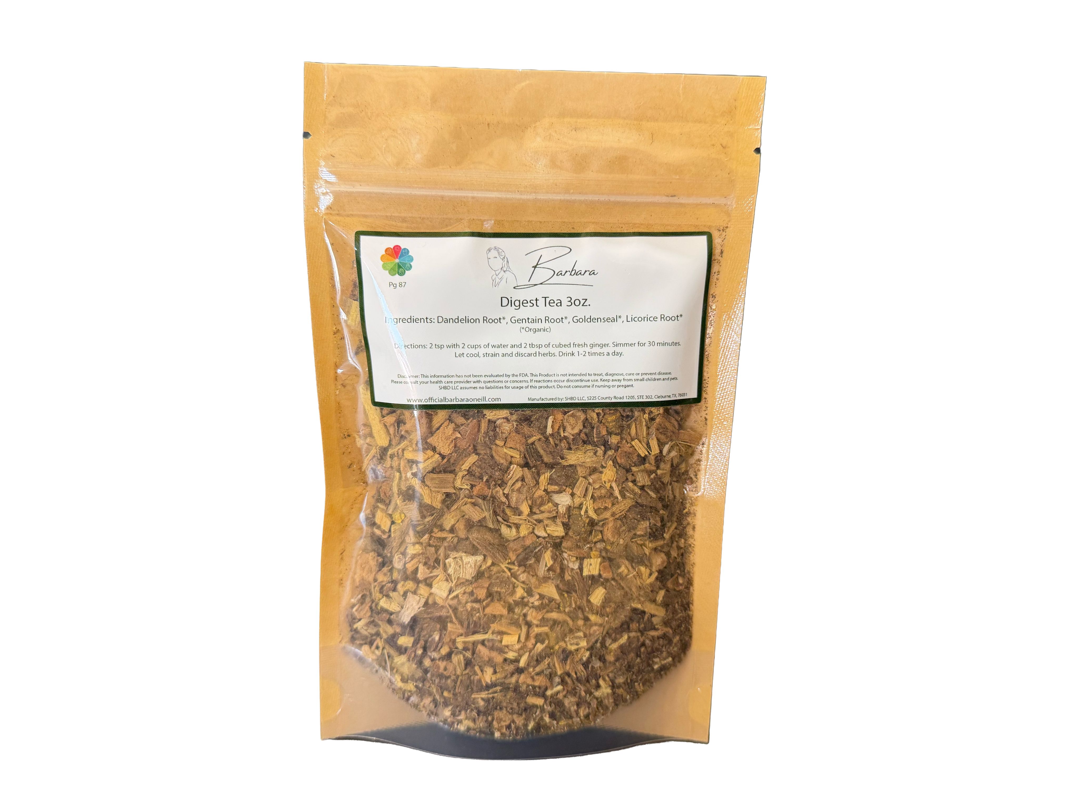 Organic Digest (Bitter) Tea 3oz