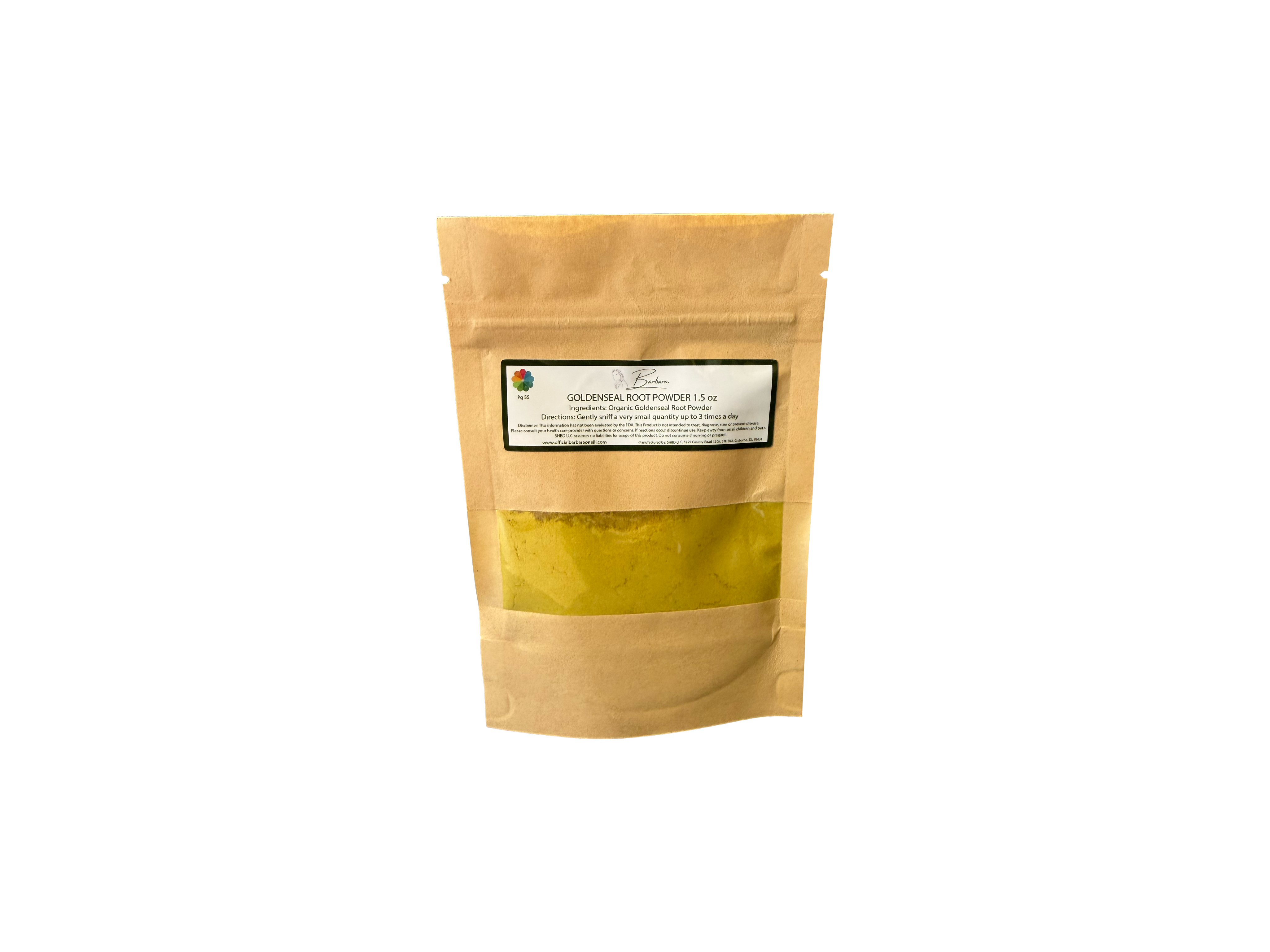 Organic Goldenseal Root Powder - 1.5oz