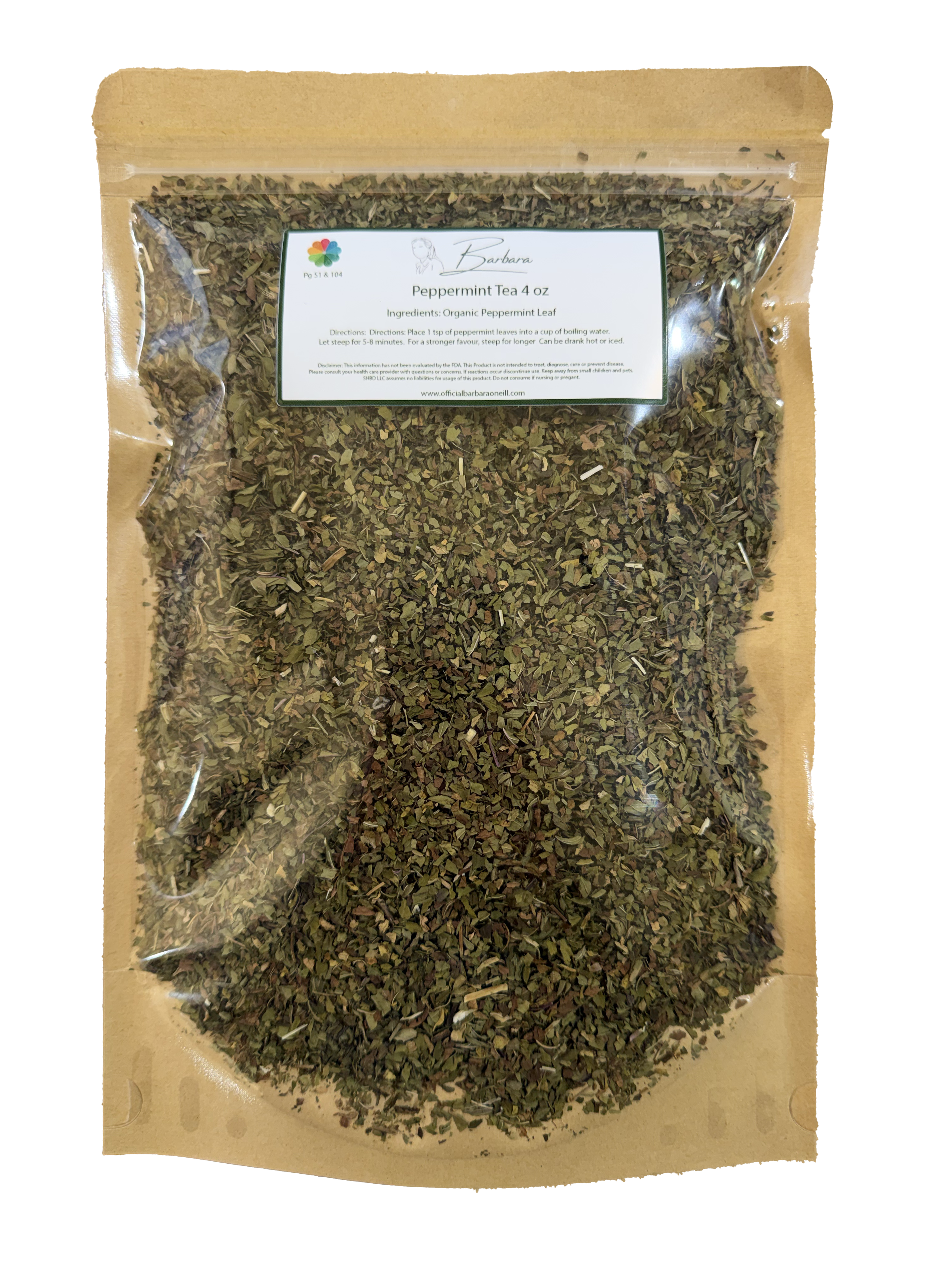 Organic Peppermint Tea - 4oz