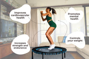 Mini Trampoline Rebounder for Adults - Fitness Trampoline